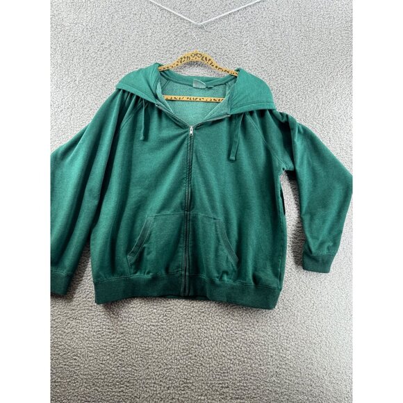 Torrid Super Soft Fleece Green Zip-Up Hoodie Jacket Size 2 NWT - Picture 1 of 11